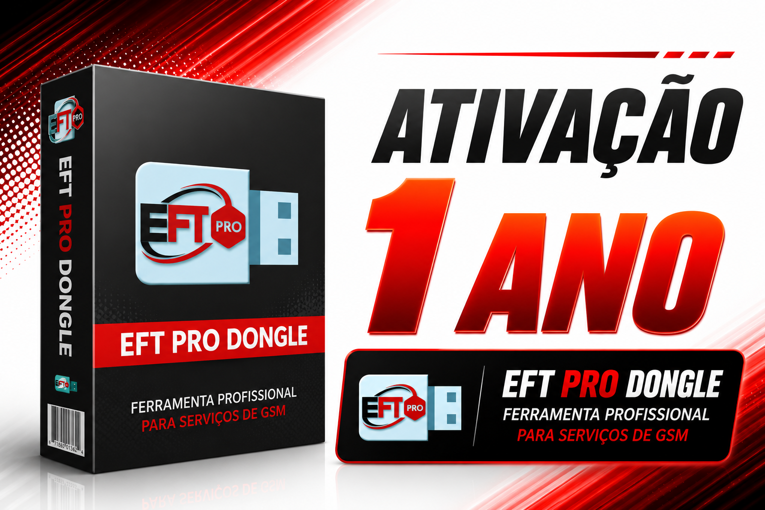 EFT DONGLE [ ATIVAÇÃO 1 ANO ]