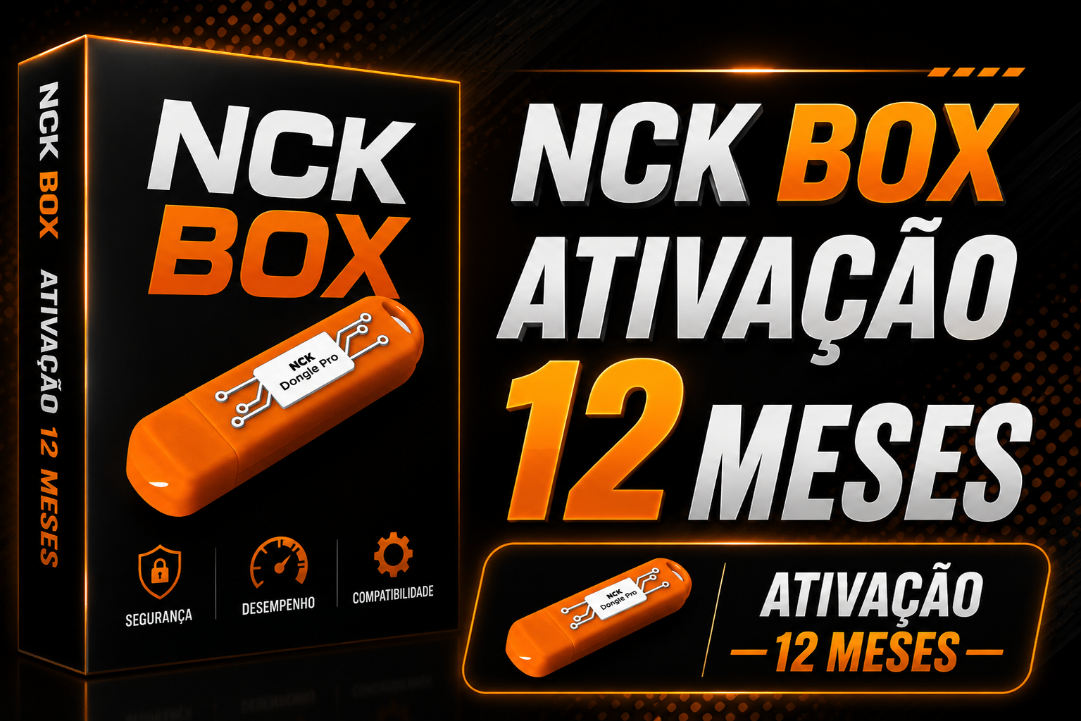NCK BOX OU DONGLE [ ATIVAÇÃO / RENOVAÇÃO 1 ANO ]